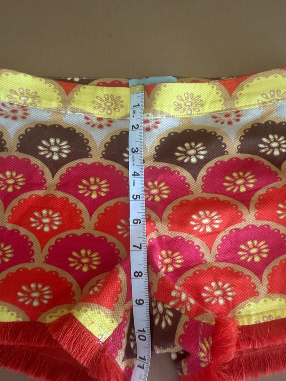 JUDITH MARCH Colorful Fringe Shorts size medium - Picture 4 of 6